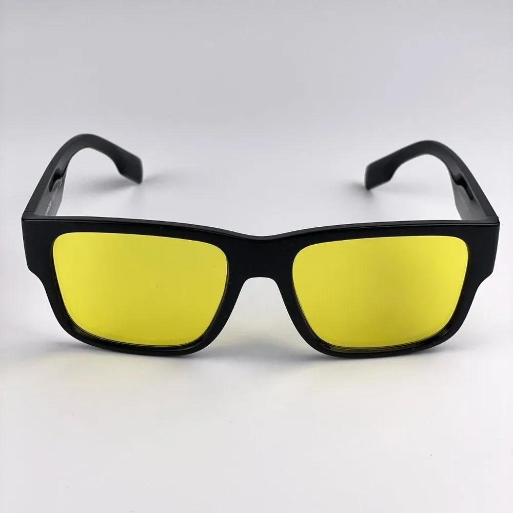 Burberry KNIGHT BE4358 300185 Sunglasses Square Black Yellow Men
